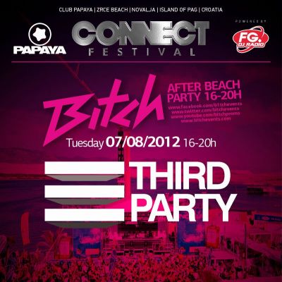 Venue: Bitch After Beach Party featuring Size Records Third Party | Papaya Club Novalja | Tue 7th August 2012