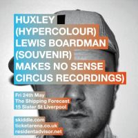 The Shipping Forecast Pres: Huxley (Hypercolour) and Lewis Boardman (Souvenir) at The Shipping Forecast
