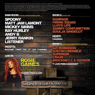Back to 95 Tickets | Proud 2 London | Sat 14th July 2012 Lineup