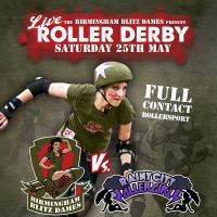 Birmingham Blitz Dames v Rainy City Roller Derby at Birmingham Futsal Arena