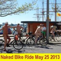 Portsmouth World Naked Bike Ride #3 at Fort Cumberland Car Park Eastney Portsmouth