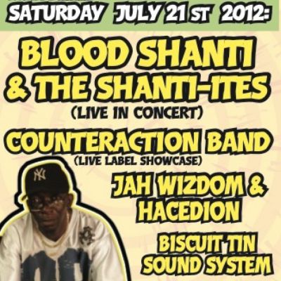 Blood Shanti & The Shanti-ites... Live | The Music Cafe Leicester | Sat 21st July 2012 Lineup