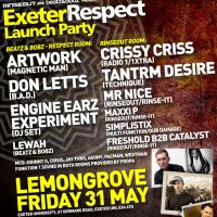 EXETER RESPECT FESTIVAL LAUNCH PARTY at Lemon Grove Exeter University