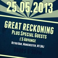 The Aftershock Events presents Great Reckoning + Support! at Retro Bar