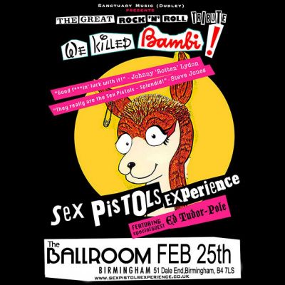 Reviews: The Great Rock'n'Roll Tribute - Sex Pistols Experience + Ed' Tenpole Tudor | Birmingham Ballroom Birmingham | Sat 25th February 2012