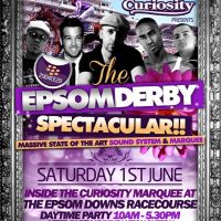 Curiosity presents The Epsom Derby Spectacular - Sat 1st June 2013 at Epsom Downs Race Course Curiosity Marquee