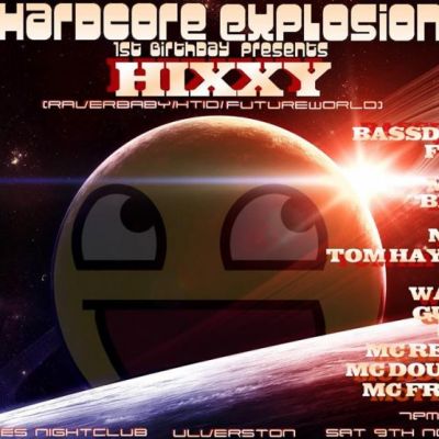 Hardcore Explosion 1st Birthday Bash Tickets | The Sun + Mackenzie's Ulverston | Sat 9th November 2013 Lineup