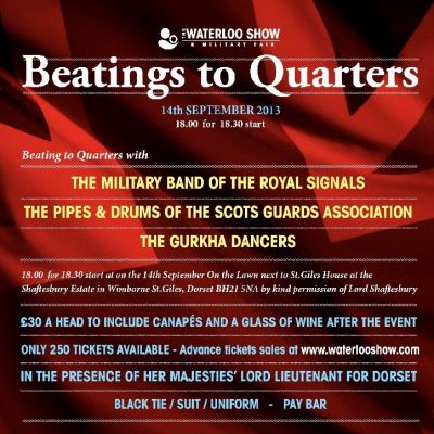 Beatings to Quarters Tickets | St. Giles House Wimborne St. Giles, | Sat 14th September 2013 Lineup