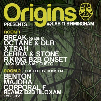 ORIGINS PRESENTS... @ LAB 11, BIRMINGHAM, 01/02/13 Tickets | LAB11 Birmingham | Fri 1st February 2013 Lineup